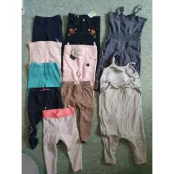 Pakket meisjes kleding maat 74/80