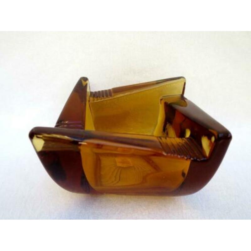 Boheems glas - art deco asbak