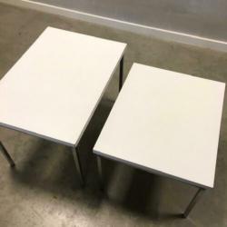 Jaren 70 bijzettafels 2x vintage mimiset design retro tafels