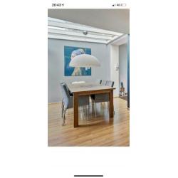 Mooie design hanglamp. Doorsnee 100 cm. Kunststof.
