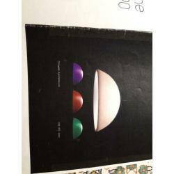 Mooie design hanglamp. Doorsnee 100 cm. Kunststof.