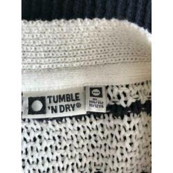 tumble & dry blauw wit vest mt 146-152