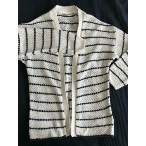 tumble & dry blauw wit vest mt 146-152