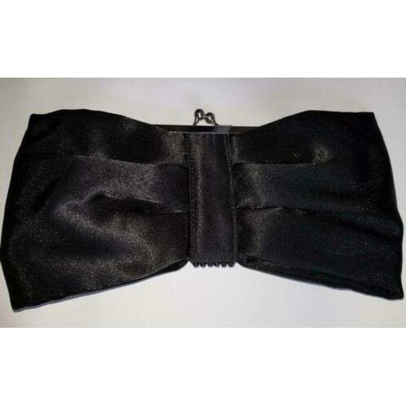 Steps zwarte clutch met strass (als nieuw)