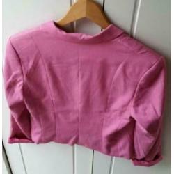Roze blazer van H&M maat 38