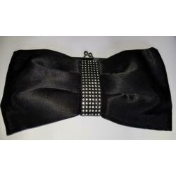 Steps zwarte clutch met strass (als nieuw)