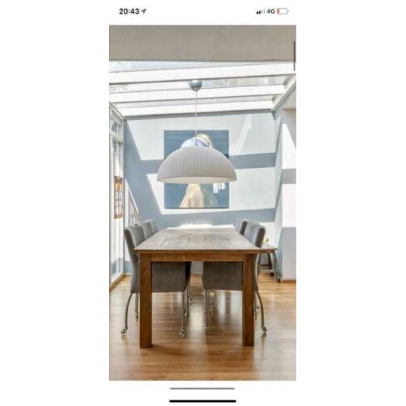 Mooie design hanglamp. Doorsnee 100 cm. Kunststof.