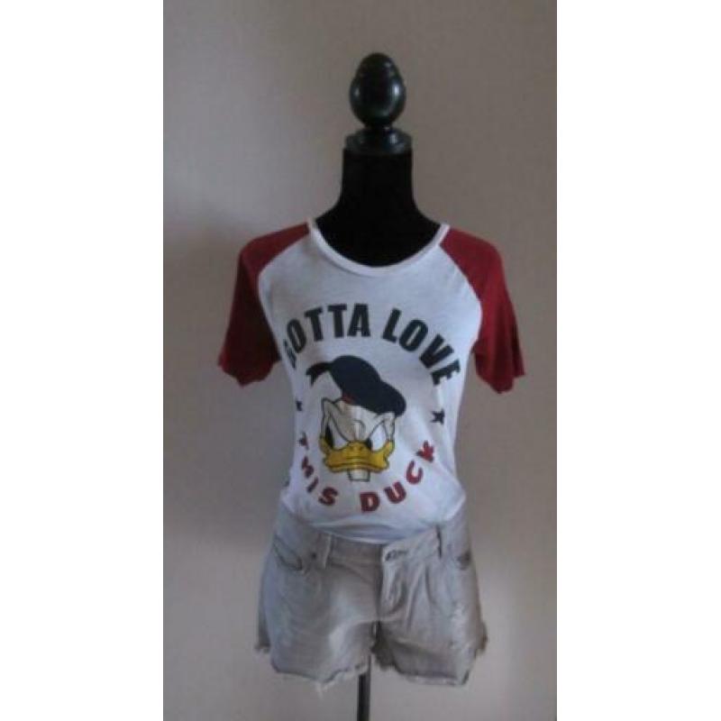 wit/rood T-shirt van Nikkie Plessen 36