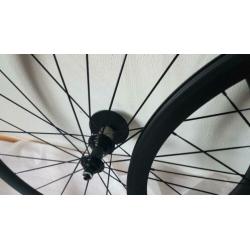 Carbon wielset 38mm h / 23mm b - Nieuw! - Powerway R13 hub