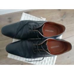 Van Lier - blauwe leren herenschoenen - mt 8 (UK) / 42 (EU)