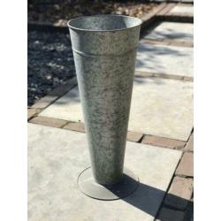 Zinken 60 cm hoge vaas emmer
