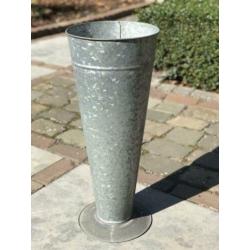Zinken 60 cm hoge vaas emmer
