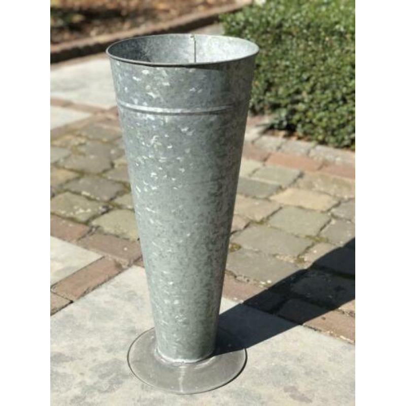 Zinken 60 cm hoge vaas emmer