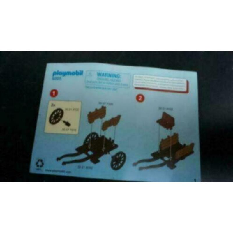6005 Playmobil camouflage hooiwagen valkenridders