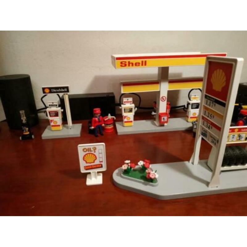 Playmobil 3437 Vintage Shell Tankstation
