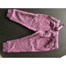 Meisje joggingbroek maat 86 paars roze