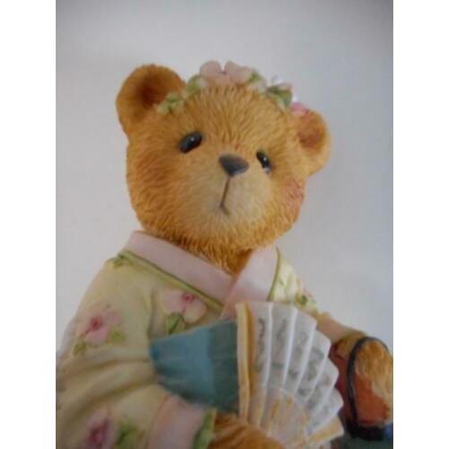 Cherished Teddies Japan, beeldje Japans meisje in kimono