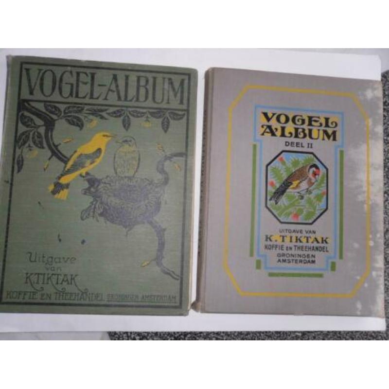 Plaatjesalbum VOGELALBUM deel 1 en 2 van Tiktak Compleet