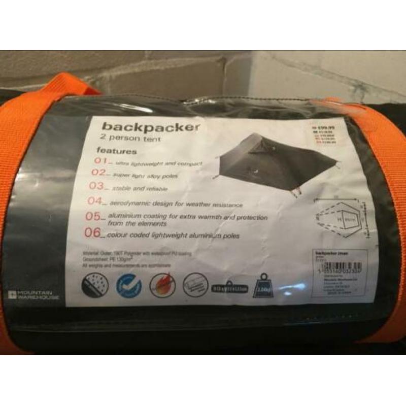 Twee personen backpacker tent