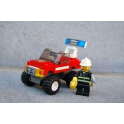 Lego city 7241 brandweer commandant auto jeep brandweerman