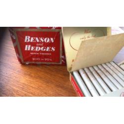 Benson and hedges Oude sigaretten uit 1967.