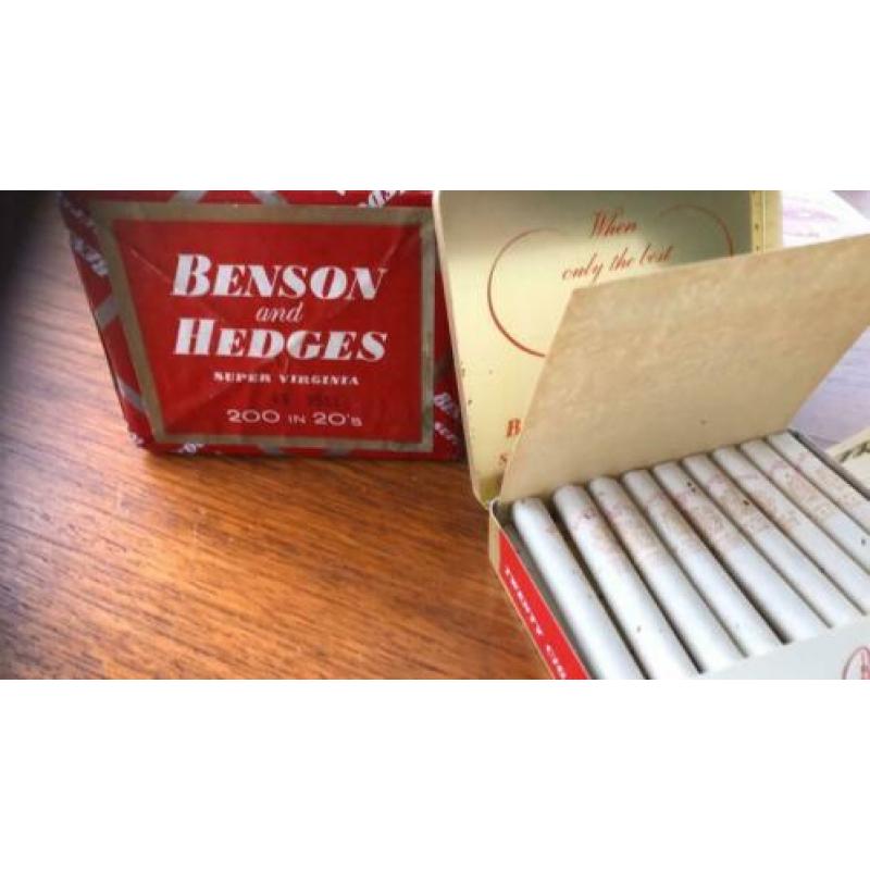 Benson and hedges Oude sigaretten uit 1967.