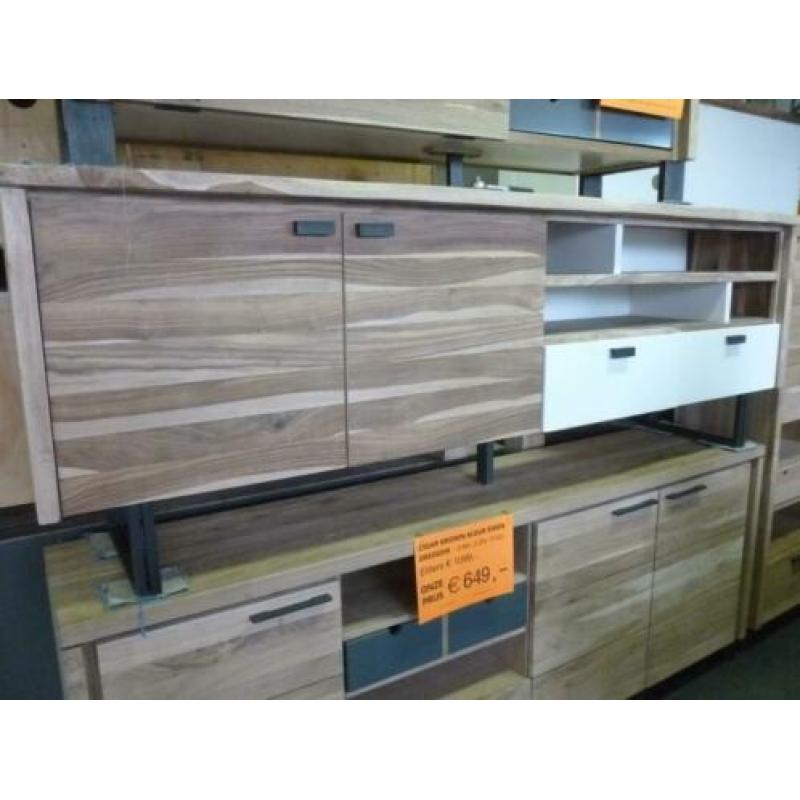 Nieuwe seeshamhouten salontafel van 120cm