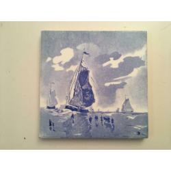 Antieken delfts blauwe tegels