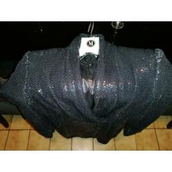 Zara blazer jurk pailletten maat xs zwart