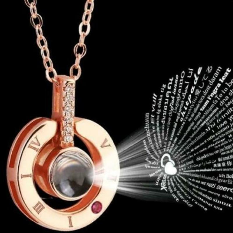 Tk love talen prisma ketting leuk als geschenk goud , zilver