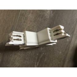 Connector / Kruis koppelstuk compatibel met Unipro track wit