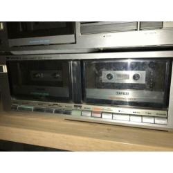 2 cassettedeck; Kenwood KX 70 en Optonica RT-5050