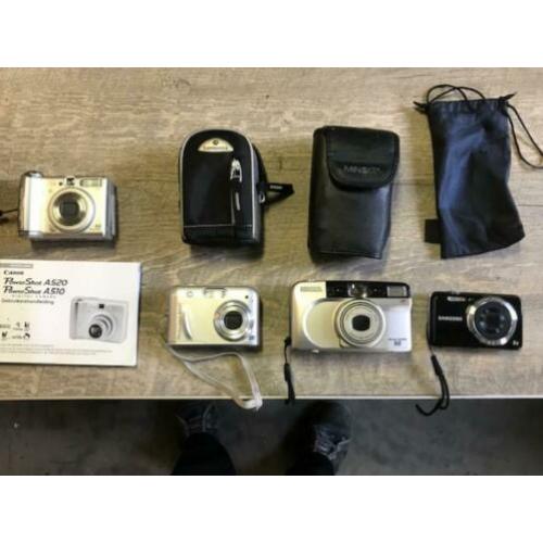 aangeboden, 4 foto camera's