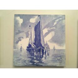 Antieken delfts blauwe tegels