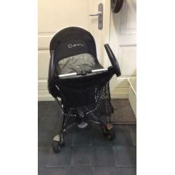 Buggy quinny Zapp zwart met regenhoes en draagzak