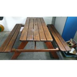 Picknick tafel, tuintafel, tafel, grote picknicktafel