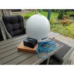 Automatische Satellietschotel Megasat Campingman Portable.