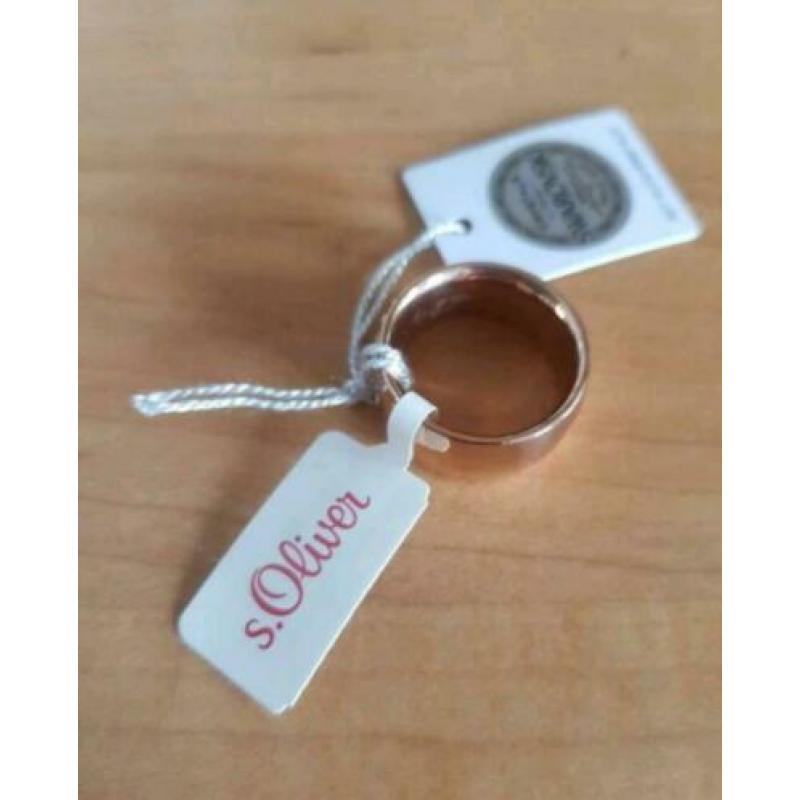 S. Oliver rosé kleurige ring