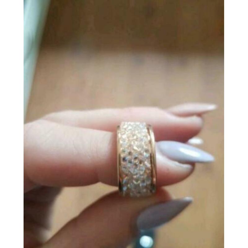 S. Oliver rosé kleurige ring
