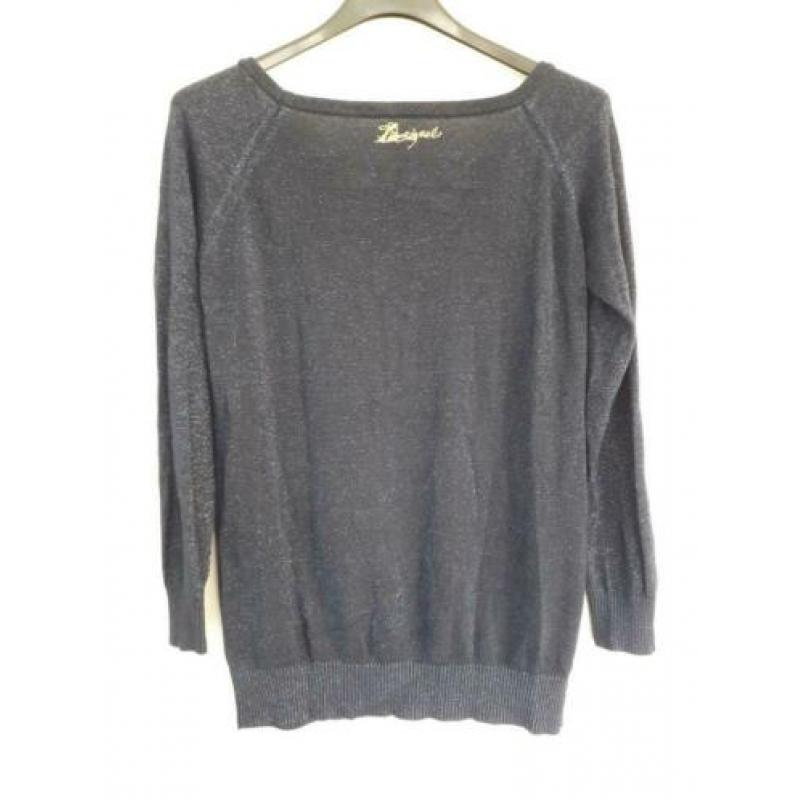 Desiqual mooie aparte trui donker blauw maat L