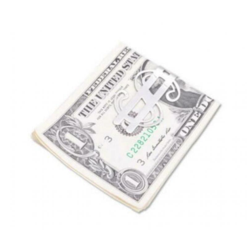 Prachtige design geldclip met $ / dollar design