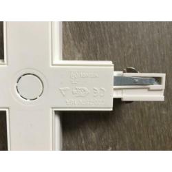 Connector / Kruis koppelstuk compatibel met Unipro track wit