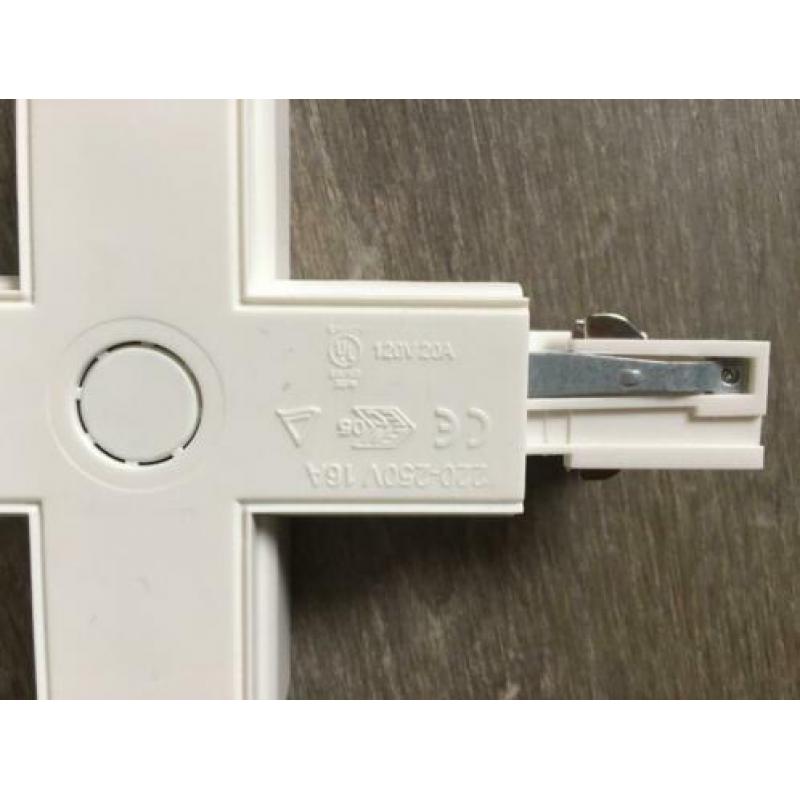 Connector / Kruis koppelstuk compatibel met Unipro track wit