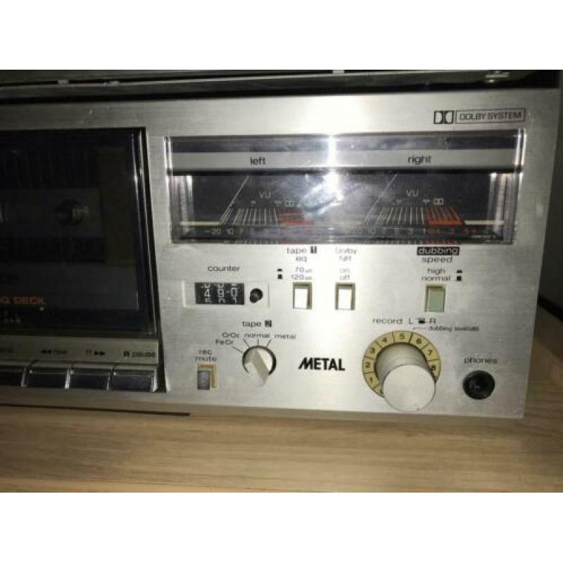 2 cassettedeck; Kenwood KX 70 en Optonica RT-5050