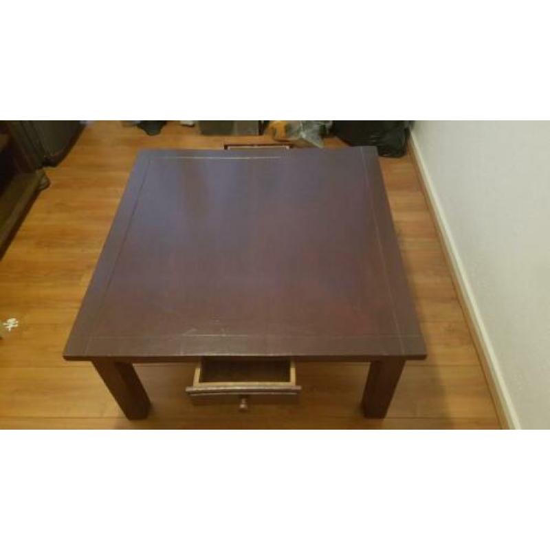 Salontafel met bijpassende bijzettafel