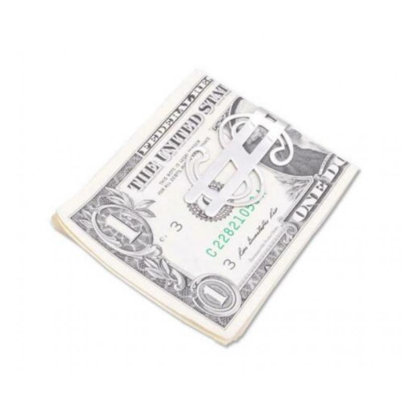 Prachtige design geldclip met $ / dollar design