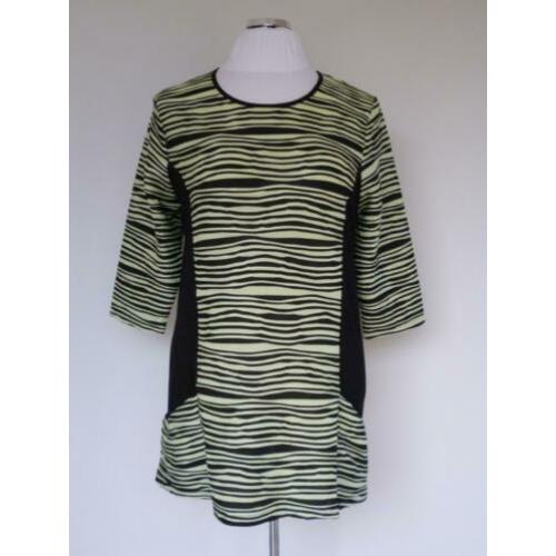 Nieuw!! Signature geel/zwarte blouse/tuniek maat 2xL (46/48)