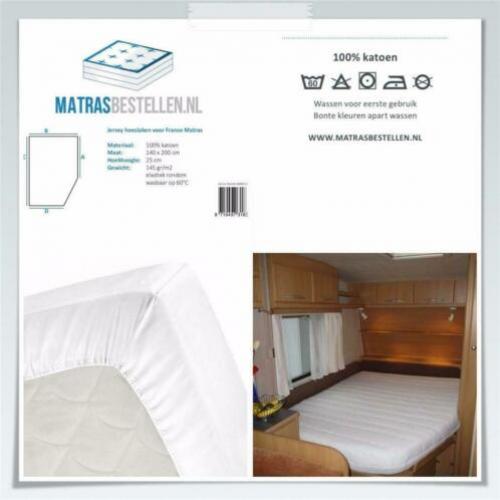Frans matras hoeslaken,Maatwerk, Caravan of camper