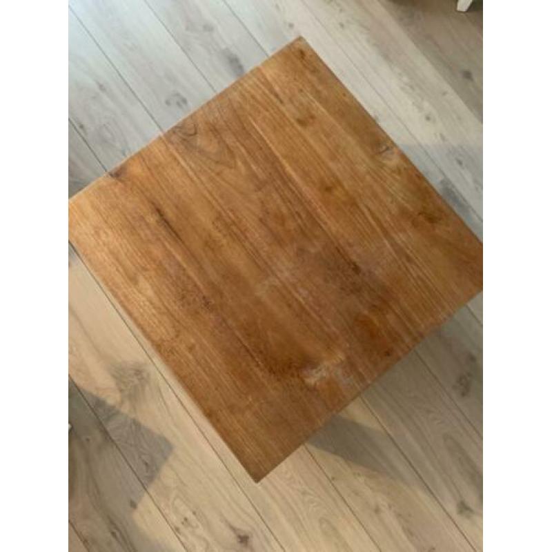 Teakhouten bijzet tafel