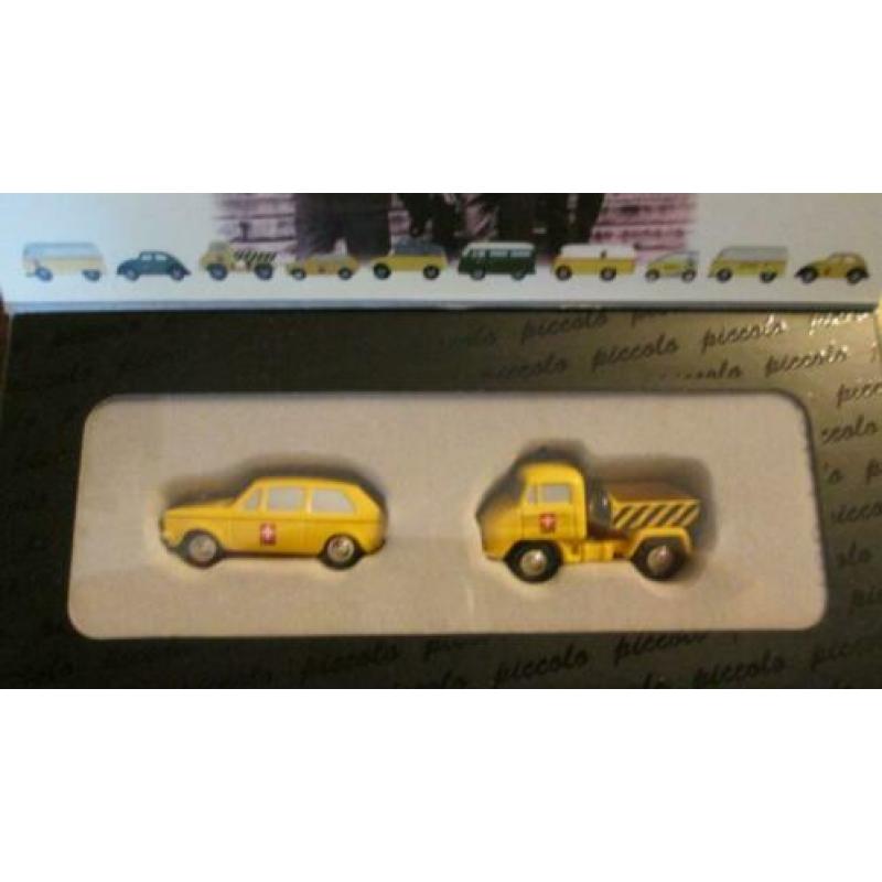 VW Volkswagen Golf 1/Mercedes Unimog Schuco piccolo Post CH